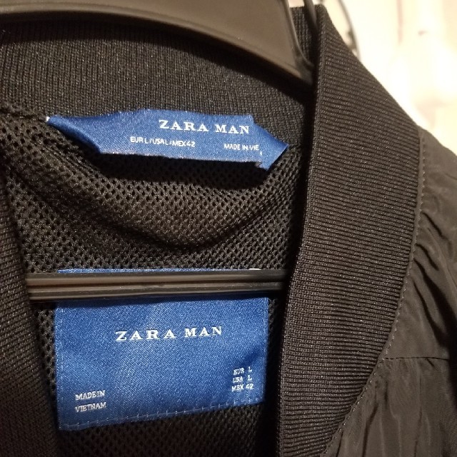 ZARA(ザラ)の送料無料☆☆ZARA　ザラ　MA1　ロング☆☆サイズ42 メンズのジャケット/アウター(ブルゾン)の商品写真
