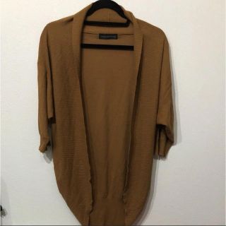 ユナイテッドアローズグリーンレーベルリラクシング(UNITED ARROWS green label relaxing)のロングカーディガン ブラウン ボレロ？ 羽織(カーディガン)