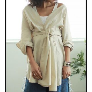 トゥデイフル(TODAYFUL)のまめ様専用☆TODAYFUL☆ベルテッドシャツガウン☆美品☆(シャツ/ブラウス(長袖/七分))