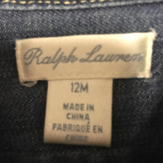 Ralph Lauren(ラルフローレン)のRalph  Lauren デニムシャツワンピース キッズ/ベビー/マタニティのベビー服(~85cm)(ワンピース)の商品写真