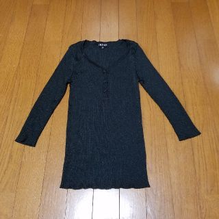 インディヴィ(INDIVI)のインディビ　トップス(ブラック)　size 05(カットソー(長袖/七分))