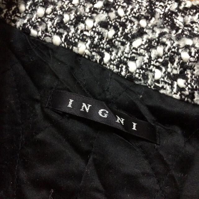 INGNI(イング)のイング＊ツイード柄チェスターコート レディースのジャケット/アウター(ロングコート)の商品写真
