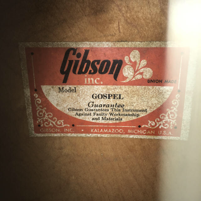 Gibson(ギブソン)のオーバーホール済Gibson gospel 1974〜1975年製造 カラマズー 楽器のギター(アコースティックギター)の商品写真