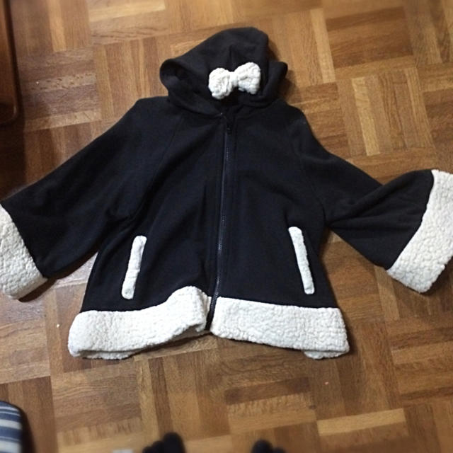 ニッセン(ニッセン)のポンチョパーカー140 キッズ/ベビー/マタニティのキッズ服女の子用(90cm~)(ジャケット/上着)の商品写真