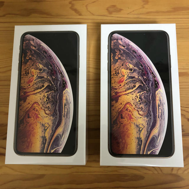 人気No.1】 iPhone - 新品 iPhone XS MAX ゴールド 256GB 2台 送料無料