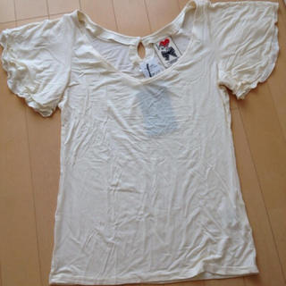 ピーチジョン(PEACH JOHN)の袖フリルカットソー(Tシャツ(半袖/袖なし))
