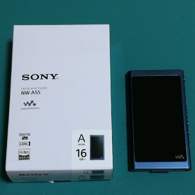 SONY ウォークマン NW-A55 ムーンリットブルー 16GBです ポータブルプレーヤー