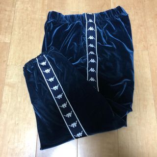 カッパ(Kappa)のKappa 90s トラックパンツ ベロア ロゴ  サイドライン (その他)