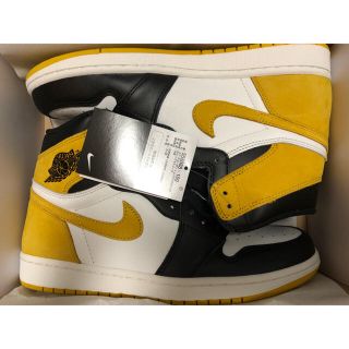 ナイキ(NIKE)のAIR JORDAN 1 RETRO HIGH OG YELLOW OCHRE (スニーカー)