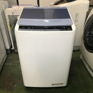 ヒタチ(日立)の⭐️HITACHI⭐️全自動洗濯機 2017年 8kg超美品 大阪市近郊配達無料(洗濯機)