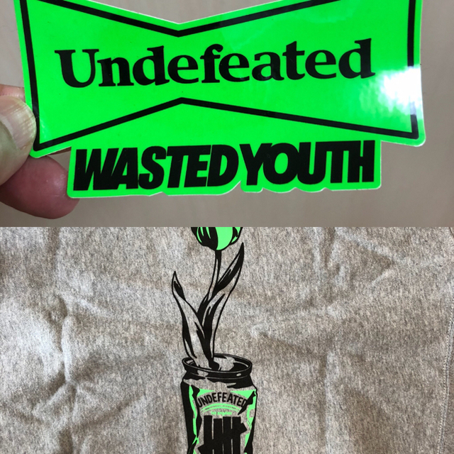 UNDEFEATED(アンディフィーテッド)のステッカー付 UNDEFEATED Wasted Youth パーカー Lサイズ メンズのトップス(パーカー)の商品写真