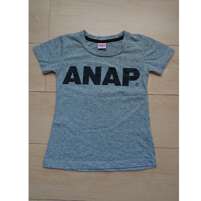 ANAP KIDS Tシャツ ワンピ 90㎝ グレー キッズ/ベビー/マタニティのキッズ服女の子用(90cm~)(ワンピース)の商品写真