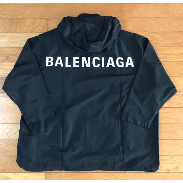 【新品】Balenciaga ロゴ入りウィンドブレーカー 38