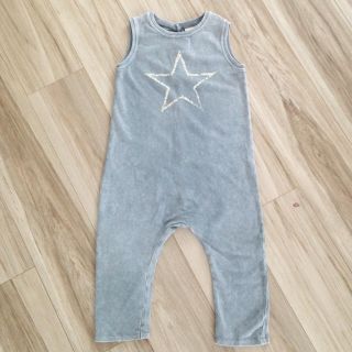 ザラキッズ(ZARA KIDS)のZara baby ザラベビー オーバーオール パンツ 92cm 90cm 星柄(パンツ/スパッツ)