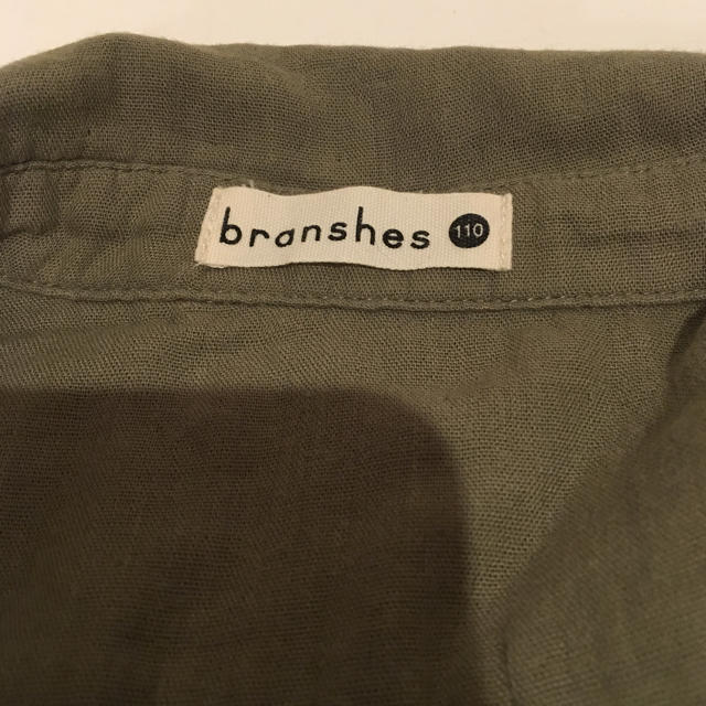 Branshes(ブランシェス)の子供服 シャツ カーキ キッズ/ベビー/マタニティのキッズ服女の子用(90cm~)(Tシャツ/カットソー)の商品写真