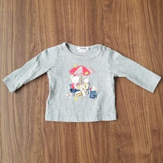 ファミリア(familiar)のファミリア　ロングTシャツ　ロンT トップス　80 ミキハウス(シャツ/カットソー)