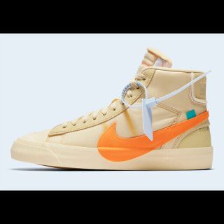 ナイキ(NIKE)の【新品未使用】nike off-white blazar オレンジ(スニーカー)