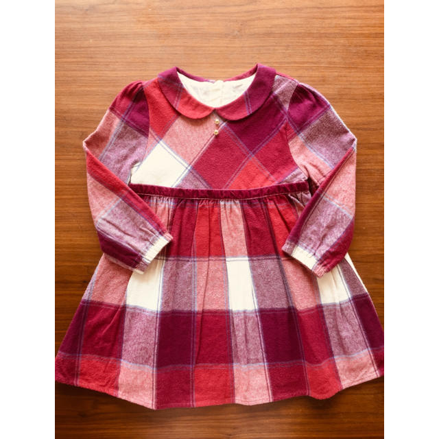 LAURA ASHLEY(ローラアシュレイ)のチェックワンピース  4T/100㎝ キッズ/ベビー/マタニティのキッズ服女の子用(90cm~)(ワンピース)の商品写真