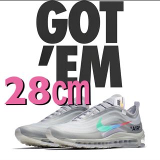 ナイキ(NIKE)のOFF-WHITE × NIKE AIR MAX 97 GREY(スニーカー)