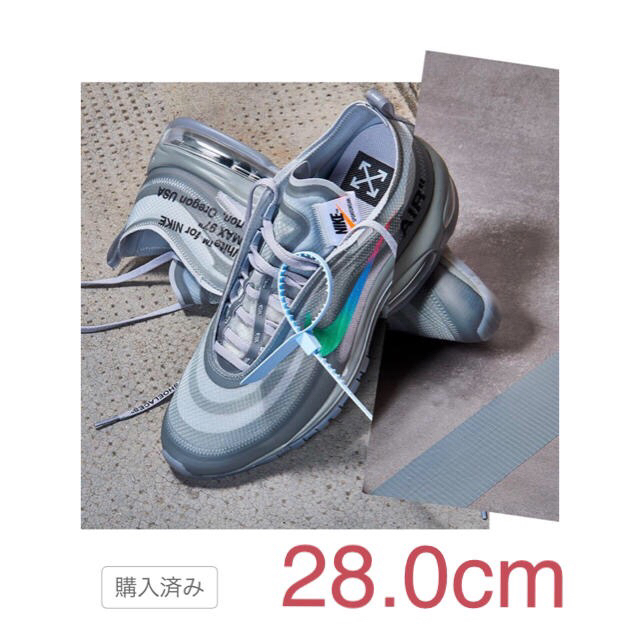 スニーカー28.0cm nike off-white airmax97