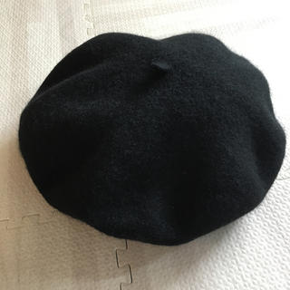 ユニクロ(UNIQLO)のUNIQLO ベレー帽 黒(ハンチング/ベレー帽)