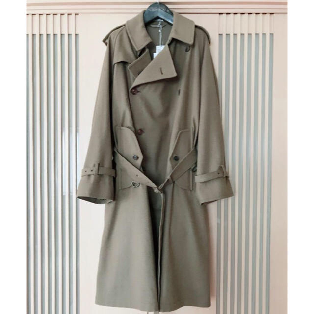 WOOL CASHMERE FLANNEL BIG TRENCH COAT