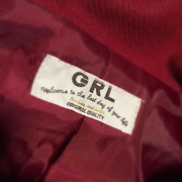 GRL(グレイル)のGRL♡ボルドーコート♡ レディースのジャケット/アウター(ピーコート)の商品写真