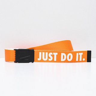 ナイキ(NIKE)の【JUST DO IT.】NIKE 海外限定 ガチャベルト オレンジ(ベルト)