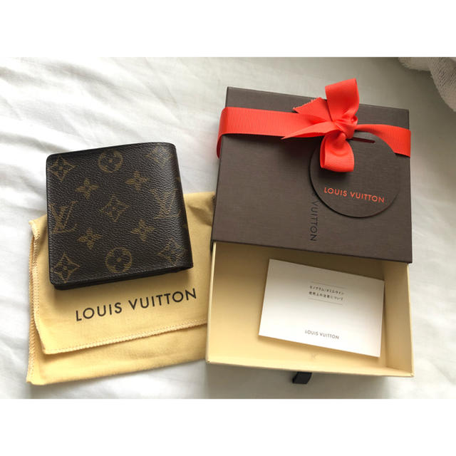 LOUIS VUITTON(ルイヴィトン)のルイヴィトン 二つ折り財布 箱付き メンズのファッション小物(折り財布)の商品写真