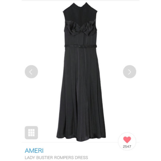 Ameri VINTAGE(アメリヴィンテージ)のLADY BUSTIER ROMPERS DRESS レディースのパンツ(オールインワン)の商品写真
