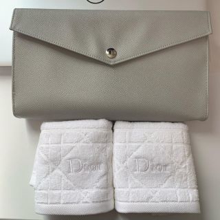 ディオール(Dior)のaromaさん限定【新品】Dior ハンドタオル、ポーチセット(ポーチ)