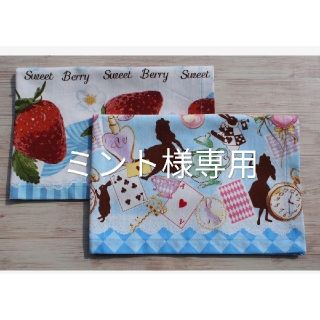 ＊ハンドメイド＊学校給食用ランチョンマット２枚セットD(外出用品)