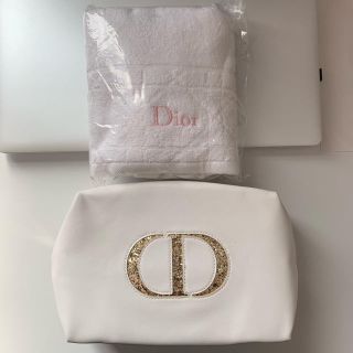 ディオール(Dior)の【新品】Dior ポーチ、フェイスタオルセット(ポーチ)