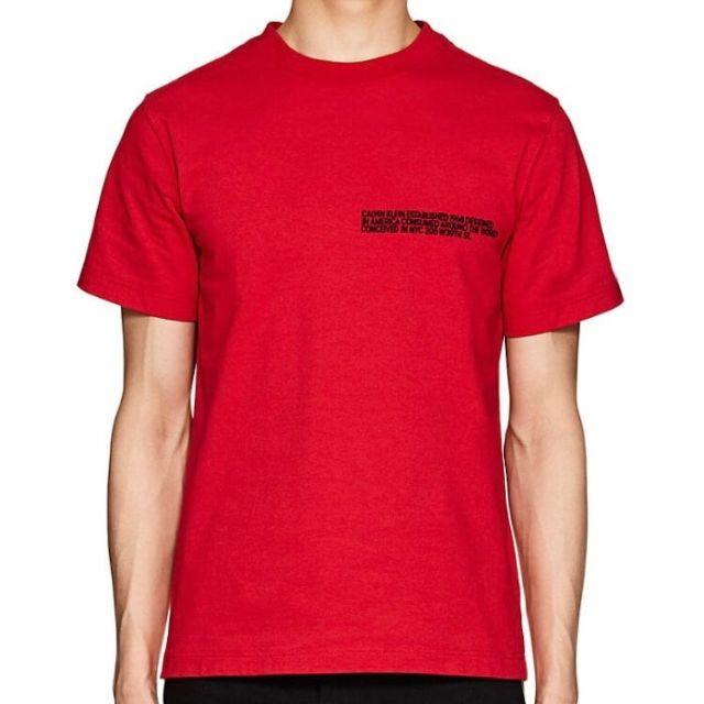 Calvin Klein 205W39NYC ラブシモンズ期 ロゴTシャツ M Tシャツ | www ...