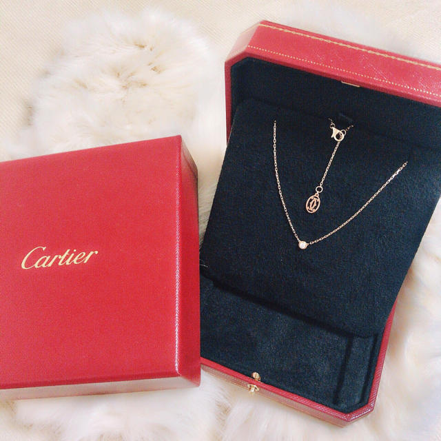 Cartier - Cartier♡一粒ダイヤモンドネックレス