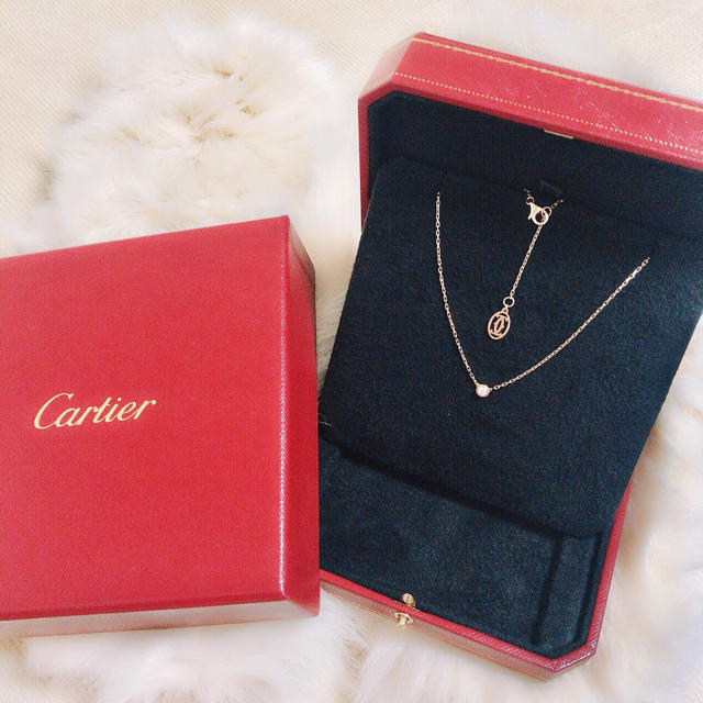 Cartier♡一粒ダイヤモンドネックレス - ネックレス