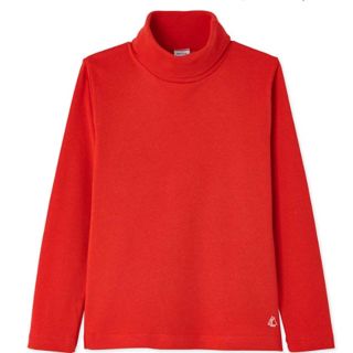 プチバトー(PETIT BATEAU)の4ans 新品 プチバトー 裏起毛タートルネック長袖Ｔシャツ(Tシャツ/カットソー)