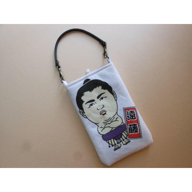 遠藤　スマホ・デジカメ・携帯ケース　相撲　反物　浴衣　大相撲　グッズ　スー女 ハンドメイドのファッション小物(ポーチ)の商品写真