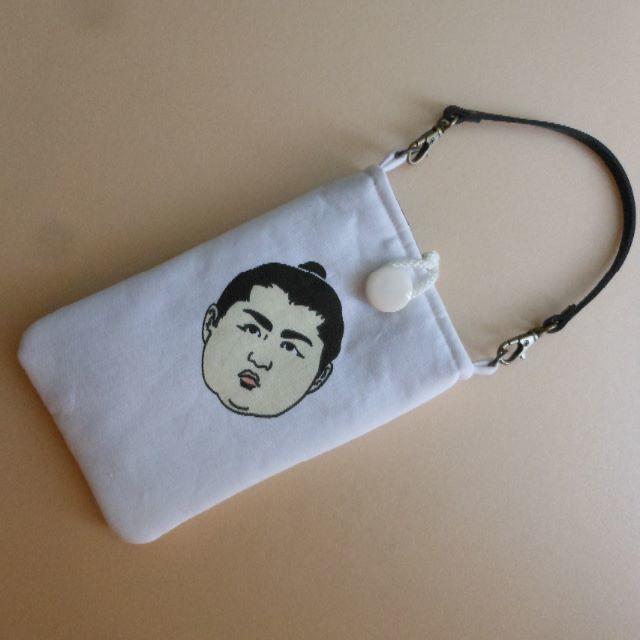 遠藤　スマホ・デジカメ・携帯ケース　相撲　反物　浴衣　大相撲　グッズ　スー女 ハンドメイドのファッション小物(ポーチ)の商品写真