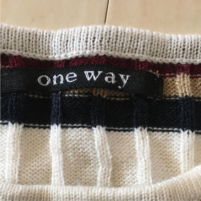 one*way(ワンウェイ)のワンウェイボーダーニット レディースのトップス(ニット/セーター)の商品写真