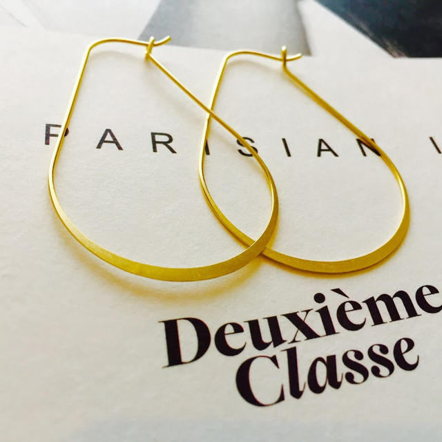 ★新品 DEUXIEME CLASSE ドゥーズィエムクラス 楕円フープピアス