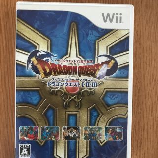 ウィー(Wii)のWiiソフト ドラゴンクエストⅠ・Ⅱ・Ⅲ(家庭用ゲームソフト)