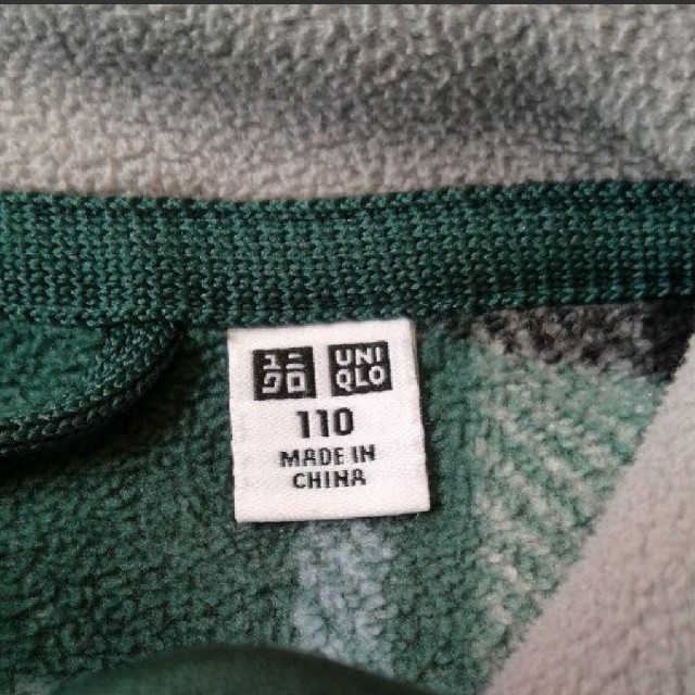 UNIQLO(ユニクロ)の110cm UNIQLO　フリース　フルジップジャケット キッズ/ベビー/マタニティのキッズ服男の子用(90cm~)(ジャケット/上着)の商品写真