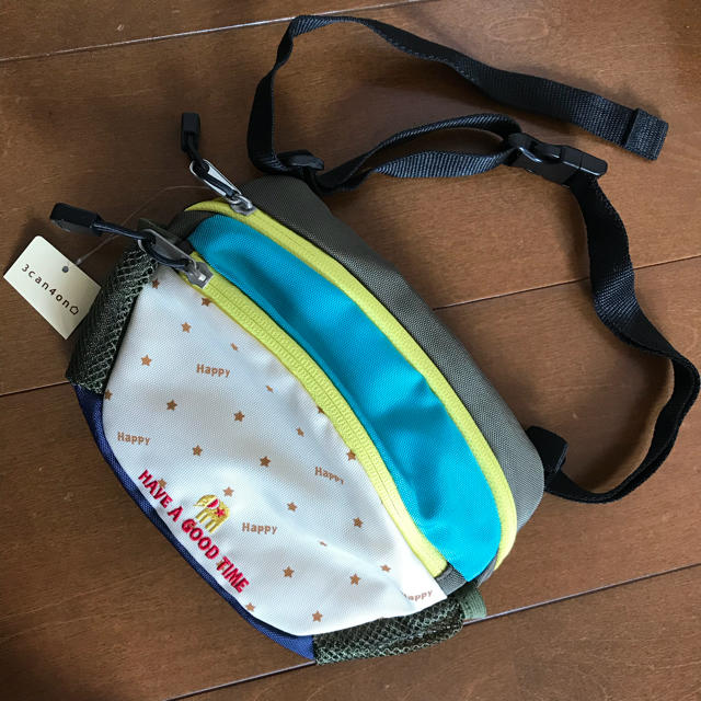 3can4on(サンカンシオン)の新品【3can4on】ウエストポーチ ボディバッグ キッズ用 子供用 ワールド キッズ/ベビー/マタニティのこども用バッグ(リュックサック)の商品写真