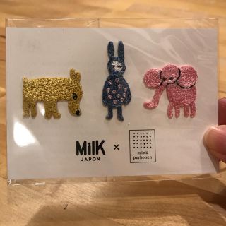 ミナペルホネン(mina perhonen)のミナペルホネン×Milk JAPON  ワッペン(各種パーツ)