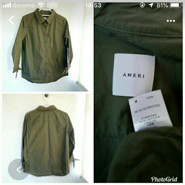 Ameri VINTAGE(アメリヴィンテージ)のMERI  2WAY COTTON SHIRT レディースのトップス(シャツ/ブラウス(長袖/七分))の商品写真