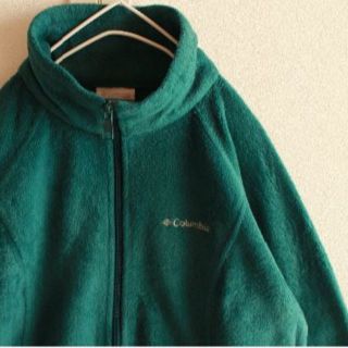 コロンビア(Columbia)のUS コロンビア green フリース ジャケット women's M(トレーナー/スウェット)