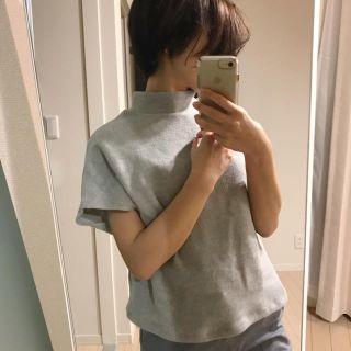 ダブルクローゼット(w closet)のグレー  ハイネックトップス(トレーナー/スウェット)