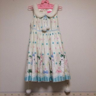 アンジェリックプリティー(Angelic Pretty)のアンプリ 白うさぎ🐰💕ジャンスカ(ひざ丈ワンピース)