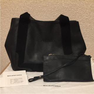 バレンシアガ(Balenciaga)のバレンシアガ バッグ ネイビーカバ S(トートバッグ)